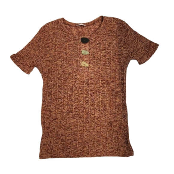 WOMENS ZARA multicolor long short sleeve top size Medium. - Picture 10 of 15